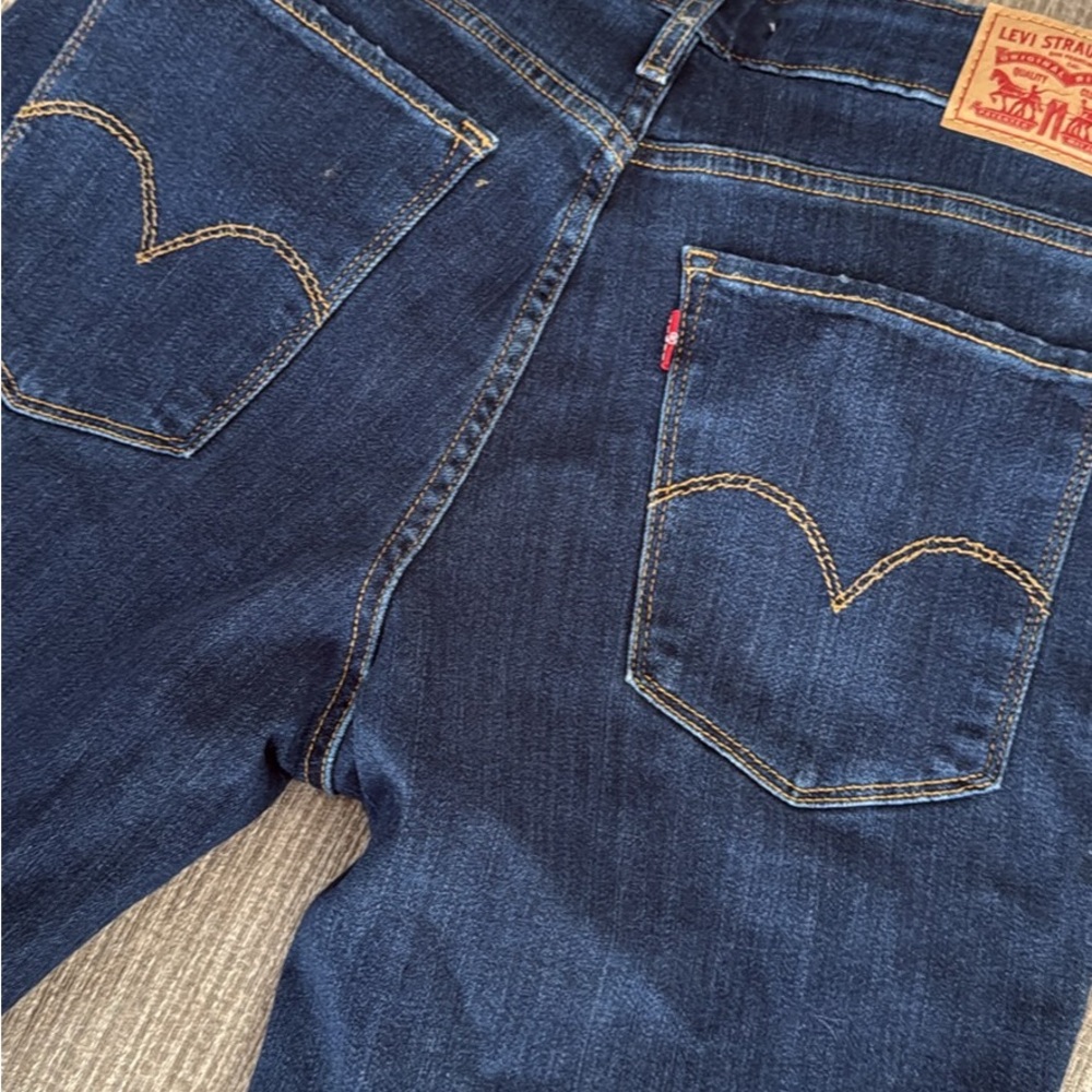 Levi's 721 High Rise Skinny Jeans - Indigo Blue - Picture 5 of 6